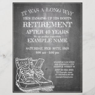 Announcement of retirement with old boots V3.0