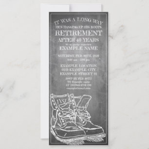 Announcement of retirement with old boots V3.0