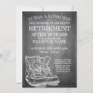 Announcement of retirement with old boots V3.0