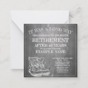 Announcement of retirement with old boots V3.0