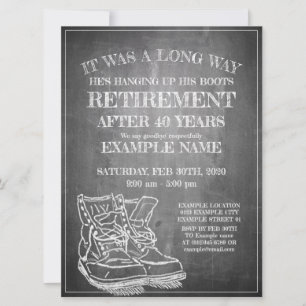 Announcement of retirement with old boots V3.0