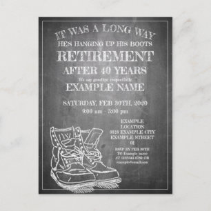 Announcement of retirement with old boots V3.0