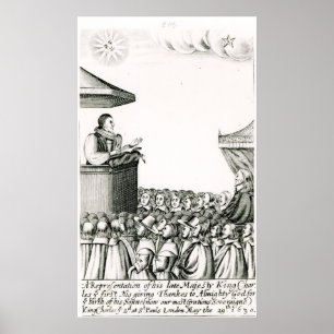 Announcement of the Birth of Charles I's Son Poster