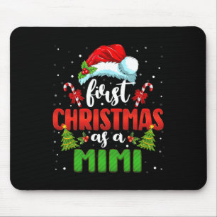 Announcement Santa First Christmas As A Mimi Famil Mouse Mat