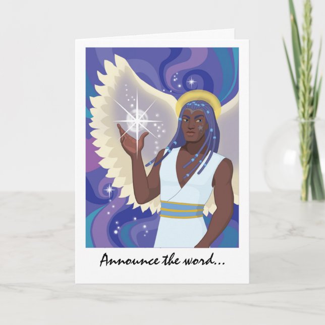 Announcing Angel Holiday Card (Front)