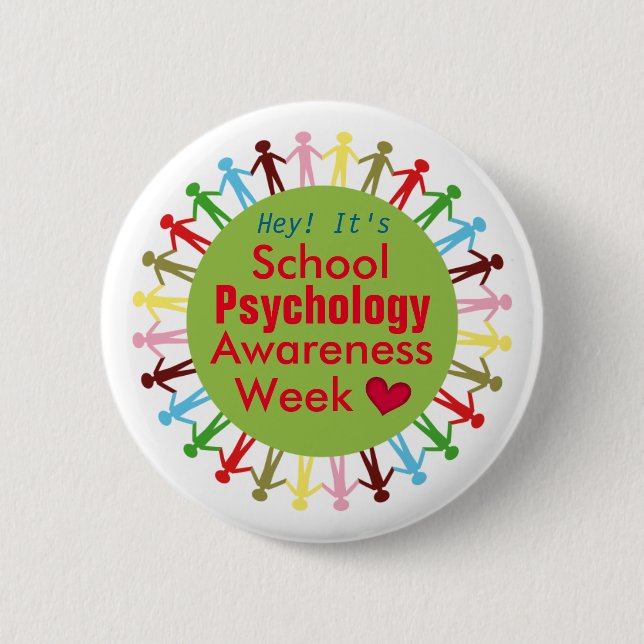 Announcing School Psychology Awareness Week Button (Front)