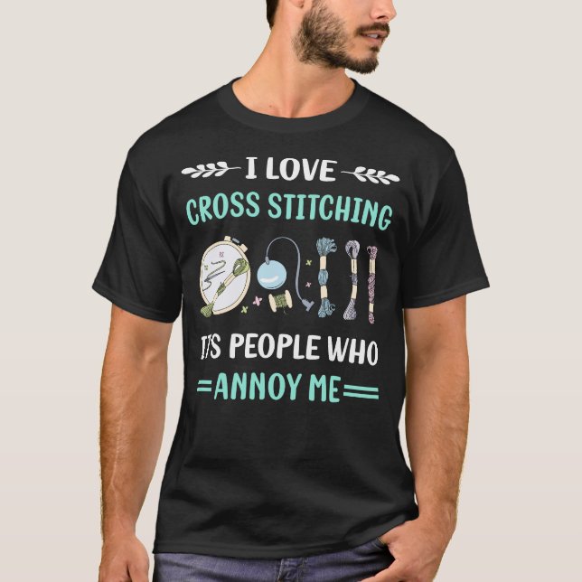Annoy Me Cross Stitching T-Shirt (Front)