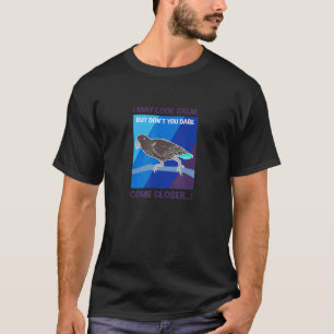 Annoyed African Grey Parrot Biting Finger T-Shirt