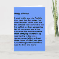 Annoyed Birthday