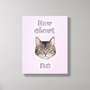 Annoyed Cat Canvas Print