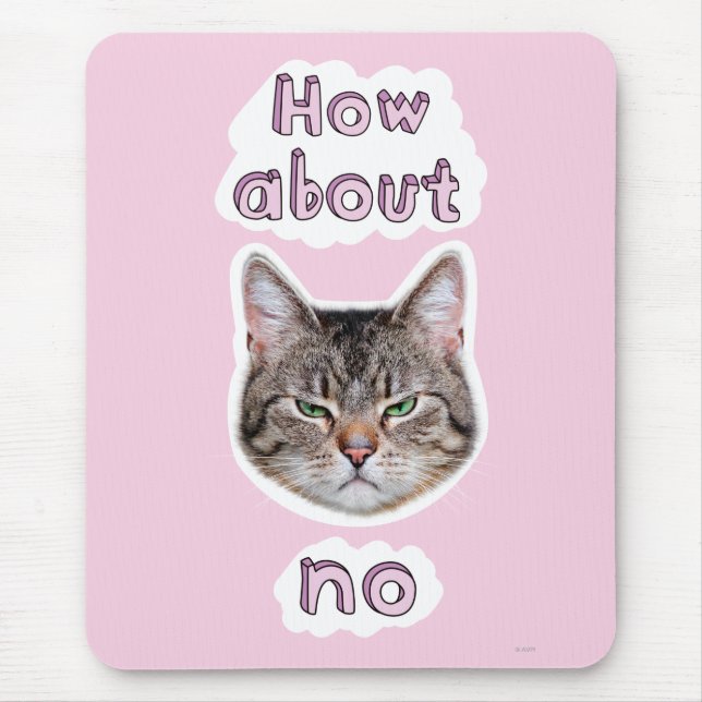 Annoyed Cat Mouse Mat (Front)