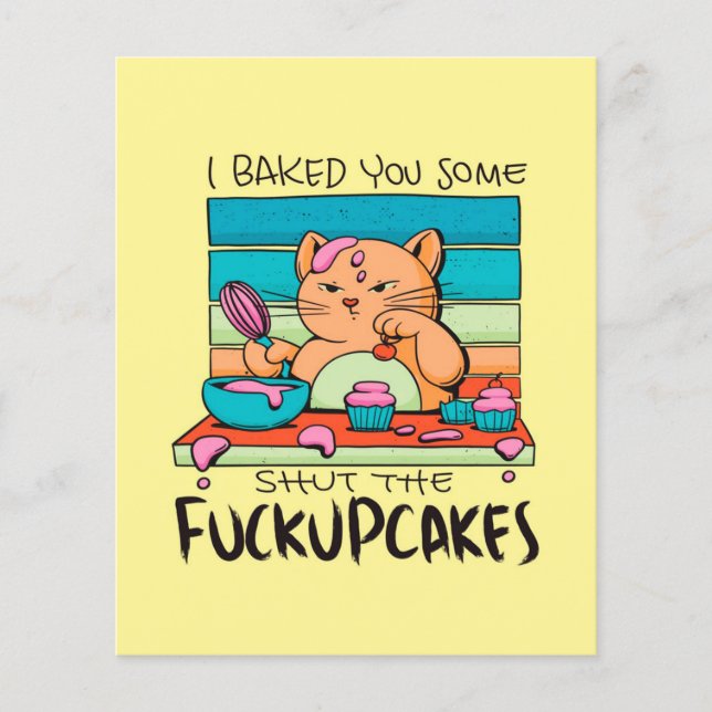 Annoyed Cupcake Cat | Gift For Student Flyer (Front)