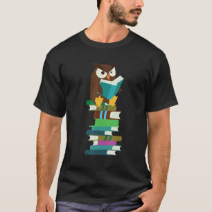 Annoyed Funny Owl Books Reading Teacher Student Ne T-Shirt