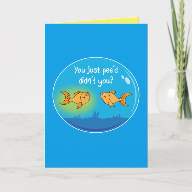 Annoyed Goldfish (Birthday) Card (Front)