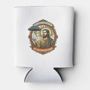 Annoyed Jesus Dark Rain Cloud Lightning Weather Hu Can Cooler