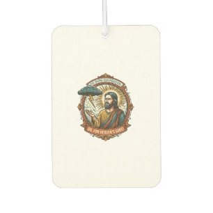 Annoyed Jesus Dark Rain Cloud Lightning Weather Hu Car Air Freshener