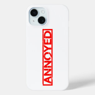 Annoyed Stamp iPhone 15 Case