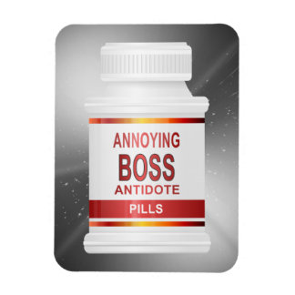 Annoying boss concept. magnet