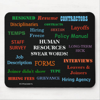 Annoying But Funny Human Resources HR Joke Gift Mouse Mat