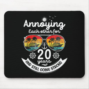 Annoying Each Other 20 Year 20th Wedding Anniversa Mouse Mat