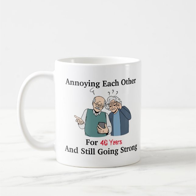 Annoying Each Other  Coffee Mug (Left)