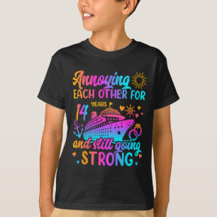 Annoying Each Other For 14 Years Wedding Anniversa T-Shirt