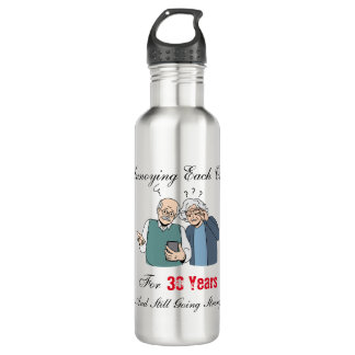 Annoying each other for 30 years and still going! 710 ml water bottle