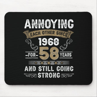 Annoying Each Other Since 1968 Married Couples Hus Mouse Mat