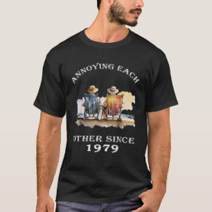 Annoying Each Other Since 1979 Funny Pun T-Shirt