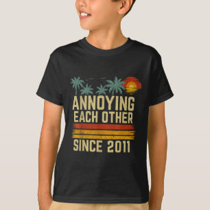 Annoying Each Other Since 2011 Couple Married  T-Shirt