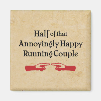 Annoying Running Couple Magnet