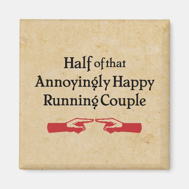 Annoying Running Couple Magnet (Front)