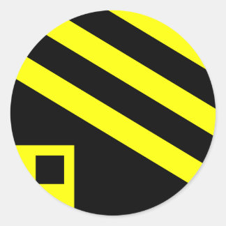 % Ann's Angles Classic Round Sticker