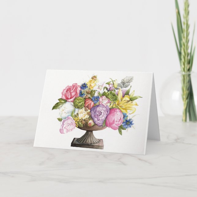 Ann's Arrangement Greeting Card 7" x 5" (Front)