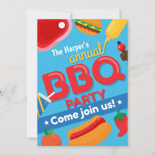 Annual BBQ Party Invitation