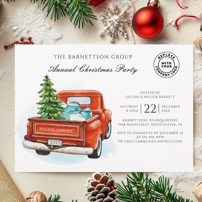 Annual Business Christmas Holiday Party Invitation (Annual Business Christmas Holiday Party Invitation)