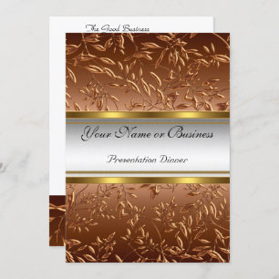 Annual Business Presentation  Dinner Invitation