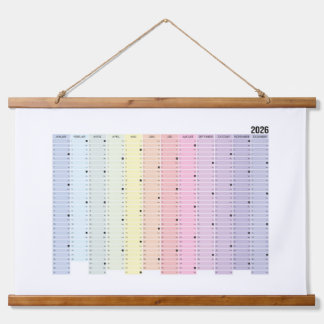 Annual calendar 2026 hanging tapestry