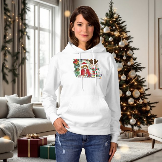 Annual Cat Christmas Photo Hoodie (Creator Uploaded)