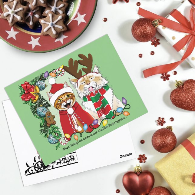 Annual Cat Christmas Photo Postcard (Creator Uploaded)