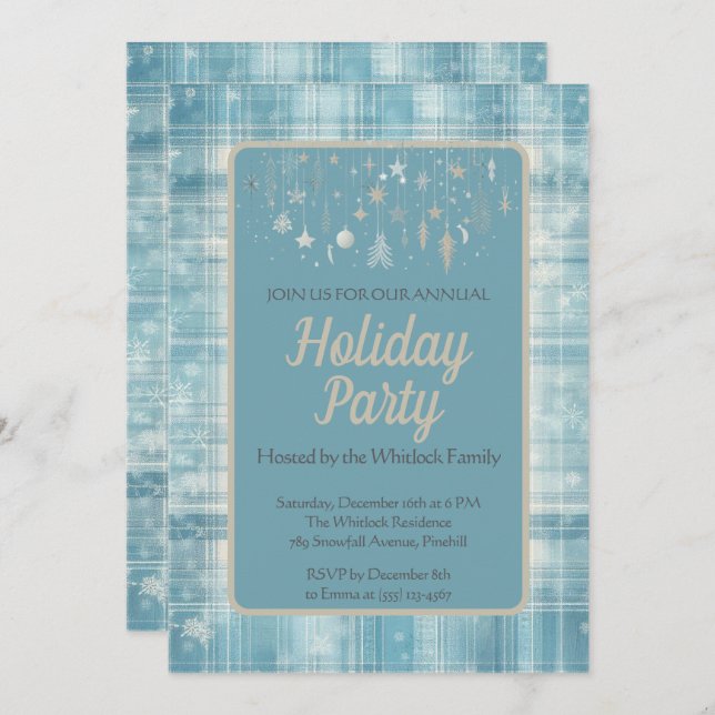Annual Christmas Party Invitation (Front/Back)