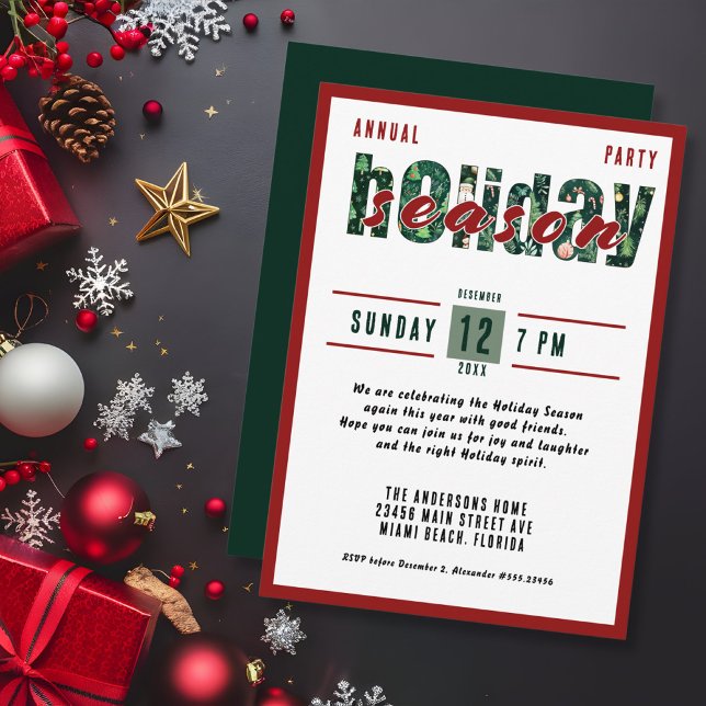 Annual Christmas Party Invitation (Creator Uploaded)
