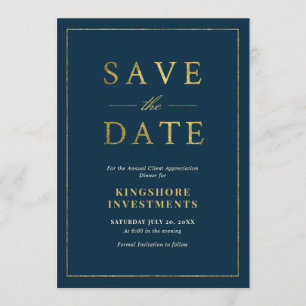 Annual Client Appreciation Dinner Save the Date Invitation