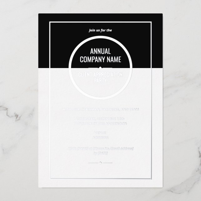 Annual Company Appreciation Dinner Business Party (Front)