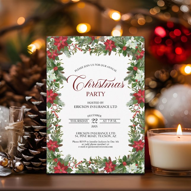 Annual Corporate Employees Christmas Party Invitation (Creator Uploaded)