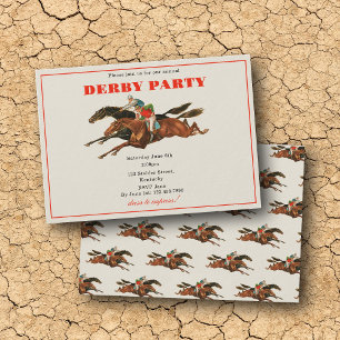 Annual Derby Party Race Horse Equestrian Racing Invitation