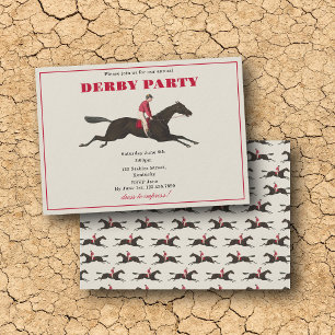 Annual Derby Party Race Horse Equestrian Racing Invitation