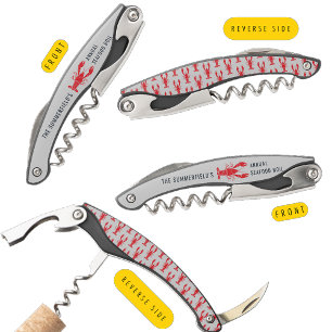 Annual Family Lobster Boil Custom Summer Party Corkscrew