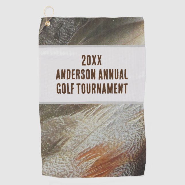Annual Family Reunion Feather Golf Tournament Towel (Front)