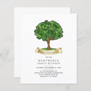 Annual Family Reunion Genealogy Tree Save the Date
